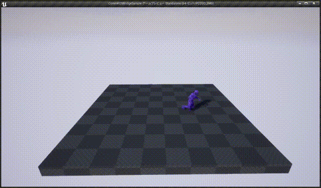 ( 画面キャプチャ。ROS で操っているのが分からないですが…。)